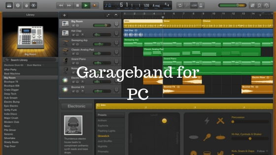 GarageBand For Windows PC Free Download